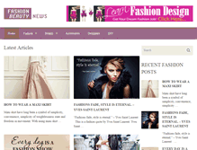 Tablet Screenshot of fashionbeautynews.com